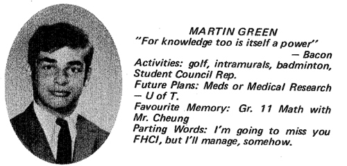 Martin Green -THEN